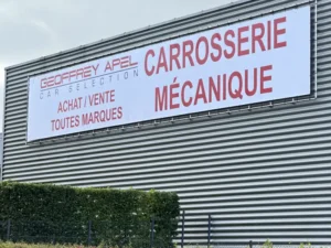 Bâche atelier publicitaire Luxembourg