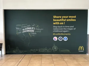 Décoration atelier publicitaire Luxembourg