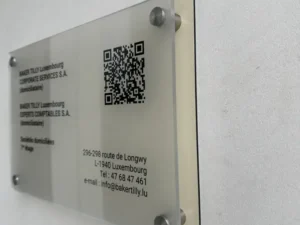 Signalétique atelier publicitaire Luxembourg