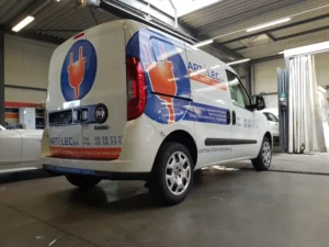 Véhicule semi ou covering Atelier Publicitaire Luxembourg.