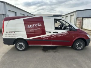 Véhicule semi ou covering Atelier Publicitaire Luxembourg.