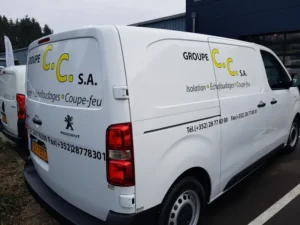 Véhicule lettrage Atelier publicitaire Luxembourg