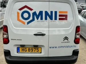 Véhicule lettrage Atelier publicitaire Luxembourg